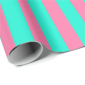 Design der rosa Minzgrün gestrichenen Streifen Geschenkpapier (Rolleneckpunkt)