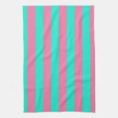 Design der rosa Minzgrün gestrichenen Streifen Geschirrtuch (Vertikal)