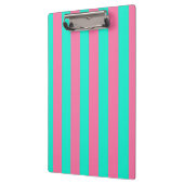 Design der rosa Minzgrün gestrichenen Streifen Klemmbrett (Links)
