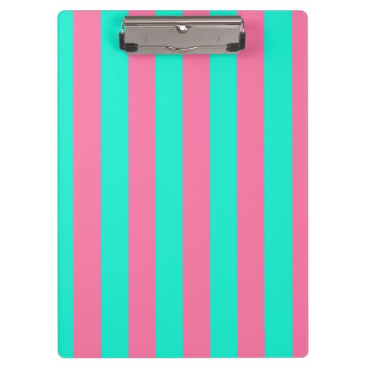 Design der rosa Minzgrün gestrichenen Streifen Klemmbrett (Vorderseite)