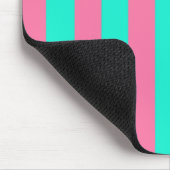 Design der rosa Minzgrün gestrichenen Streifen Mousepad (Ecke)