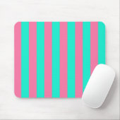 Design der rosa Minzgrün gestrichenen Streifen Mousepad (Mit Mouse)
