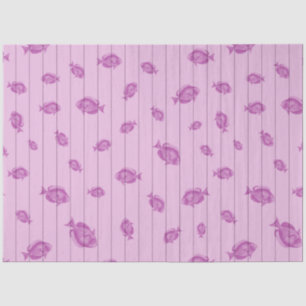 Design der rosa und blauen Wassermotorenreihe 14 Seidenpapier