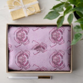 Design der rosa und blauen Wassermotorenreihe 2 Seidenpapier (Geschenk)