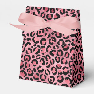 Design der rosa und goldenen Leopard-Serie 2 Geschenkschachtel