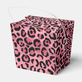 Design der rosa und goldenen Leopard-Serie 2 Geschenkschachtel (Rückseite)