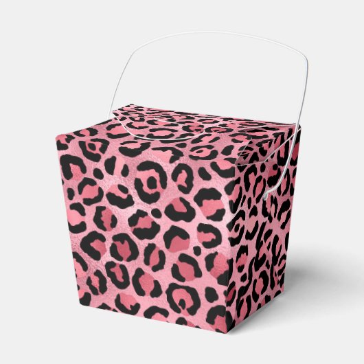 Design der rosa und goldenen Leopard-Serie 2 Geschenkschachtel (Vorderseite)