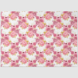 Design der rosa und goldenen Reihe 5 Seidenpapier
