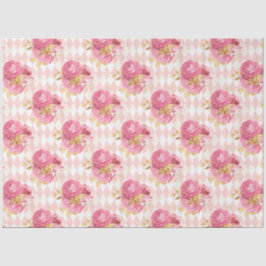 Design der rosa und goldenen Reihe 6 Seidenpapier