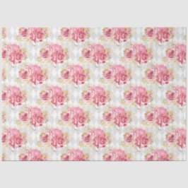 Design der rosa und goldenen Reihe 7 Seidenpapier