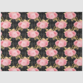 Design der rosa und goldenen Serie 10 Seidenpapier