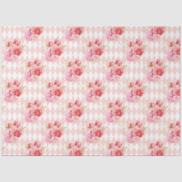 Design der rosa und goldenen Serie 14 Seidenpapier