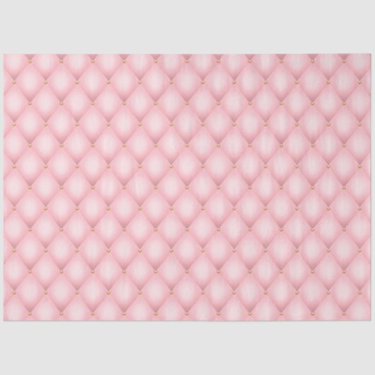 Design der rosa und goldenen Serie 16 Seidenpapier (Vorderseite)