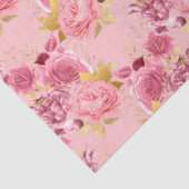 Design der rosa und goldenen Serie 18 Seidenpapier (Ausschnitt)