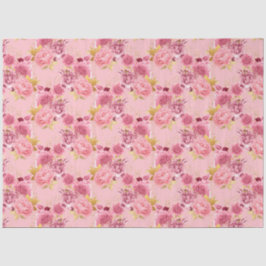 Design der rosa und goldenen Serie 18 Seidenpapier