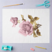 Design der rosa und goldenen Steampunk-Serie 10 Seidenpapier (Basteln)