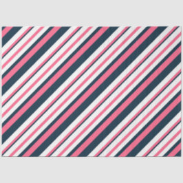 Design der rosa und marinen Nautikserie 10 Seidenpapier