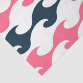 Design der rosa und marinen Nautikserie 11 Seidenpapier (Ausschnitt)