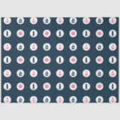 Design der rosa und schifffahrts-schienengebundene seidenpapier (Vorderseite)