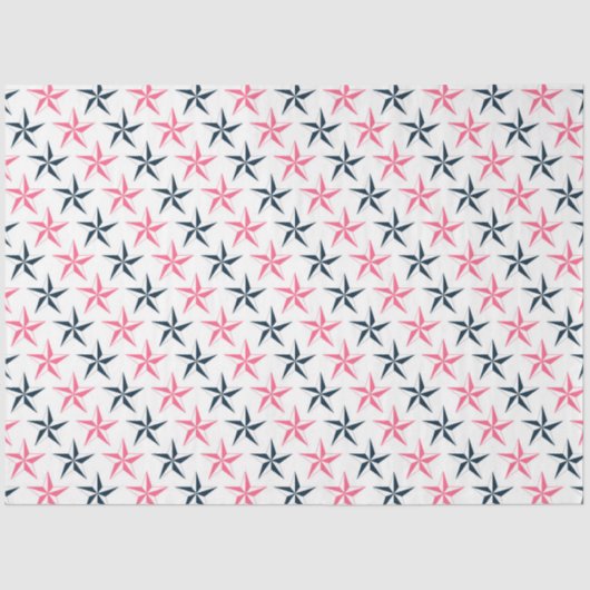 Design der rosa und schifffahrts-technischen Serie Seidenpapier (Vorderseite)