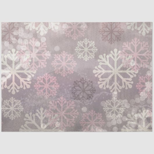 Design der rosa Winter Grunge-Serie 7 Seidenpapier (Vorderseite)