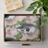 Design der rosafarbenen Blumenschäume 4 Seidenpapier (Geschenk)