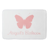 Design der rosafarbenen Schmetterlingsmühle (Perso Badematte (Vorderseite)