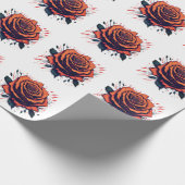 Design der Rose-Blume - Einzigartiger neuer Mode-S Geschenkpapier (Ecke)