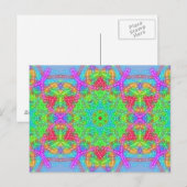 Design der Rose Postkarte (Vorne/Hinten)