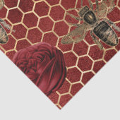 Design der rote Rose Bee Series 29 Seidenpapier (Detail)