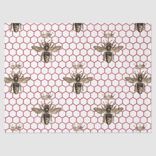 Design der rote Rose Bee Series 34 Seidenpapier (Vorderseite)