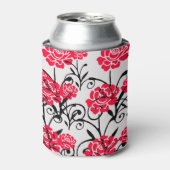 Design der rote Rose floral Illustration Dosenkühler (Kanne Vorderseite)