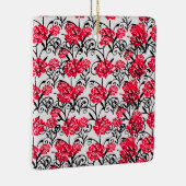 Design der rote Rose floral Illustration Keramikornament (Rechts)