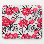 Design der rote Rose floral Illustration Mousepad (Vorne)