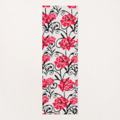 Design der rote Rose floral Illustration Yogamatte (Vorderseite)