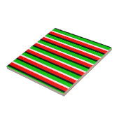 Design der roten grünen Streifen Fliese (Seite)