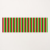 Design der roten grünen Streifen Yogamatte (Rückseite (Horizontal))