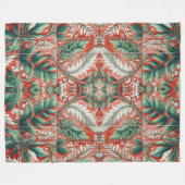 Design der roten Tone-Tile-Folientypen Fleecedecke (Vorderseite (Horizontal))