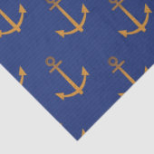 Design der roten und marinen Nautikserie 7 Seidenpapier (Ausschnitt)