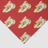 Design der roten und marinen Nautikserien 9 Seidenpapier (Ausschnitt)