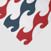 Design der roten und marinen nautischen Serie 14 Seidenpapier (Ausschnitt)