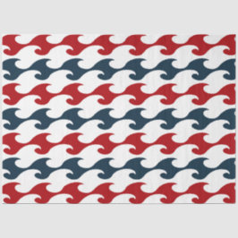 Design der roten und marinen nautischen Serie 14 Seidenpapier