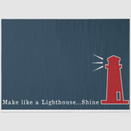 Design der roten und marinen nautischen Serie 4 Seidenpapier