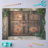 Design der rustikalen italienischen Türreihe #2 Seidenpapier (Basteln)