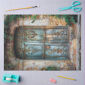 Design der rustikalen italienischen Türreihe #5 Seidenpapier (Basteln)