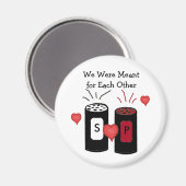 Design der Salz- und Pepper-Liebe Magnet (Vorderseite/Rückseite)