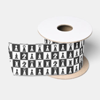 Design der Schachfiguren Satinband