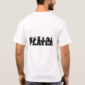 Design der Schachspielertypografie T-Shirt (Rückseite)