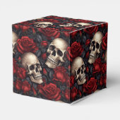 Design der Schädel- und Rose-Serie 10 Geschenkschachtel (Rückseite)