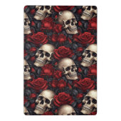 Design der Schädel- und Rose-Serie 10 Mini Klemmbrett (Rückseite)